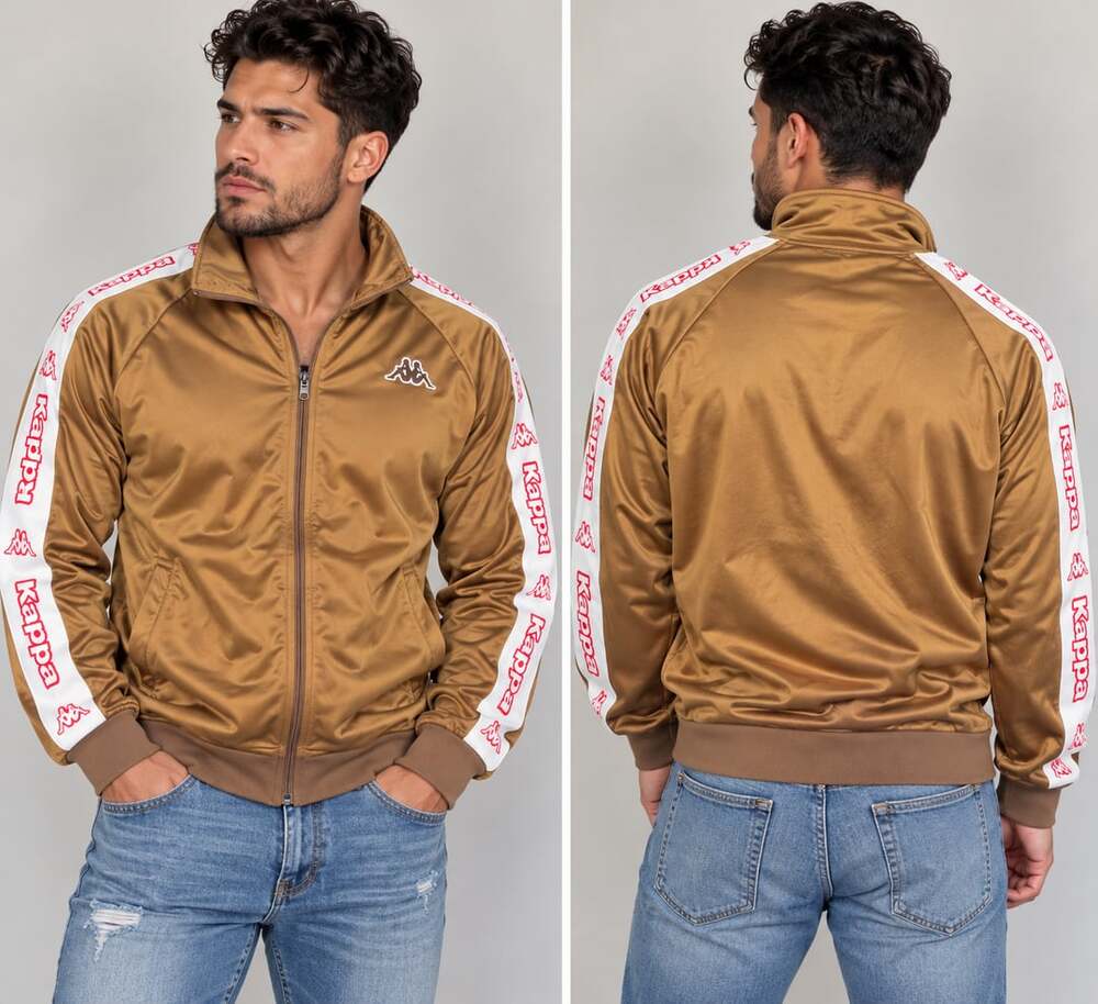 Kappa Artem 2 Track Jacket Size L Brown